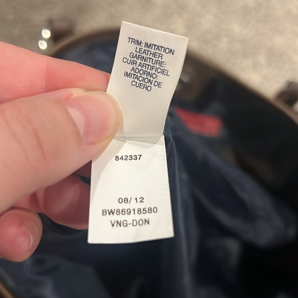 Tommy Hilfiger Red & Brown Tote Bag Purse - Picture 8 of 15